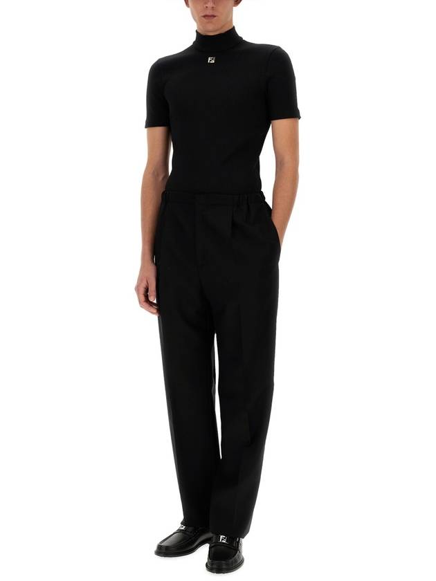 Fendi 24 ss Black Cotton Sweater FY1281AR6SF0QA1 B0021060160