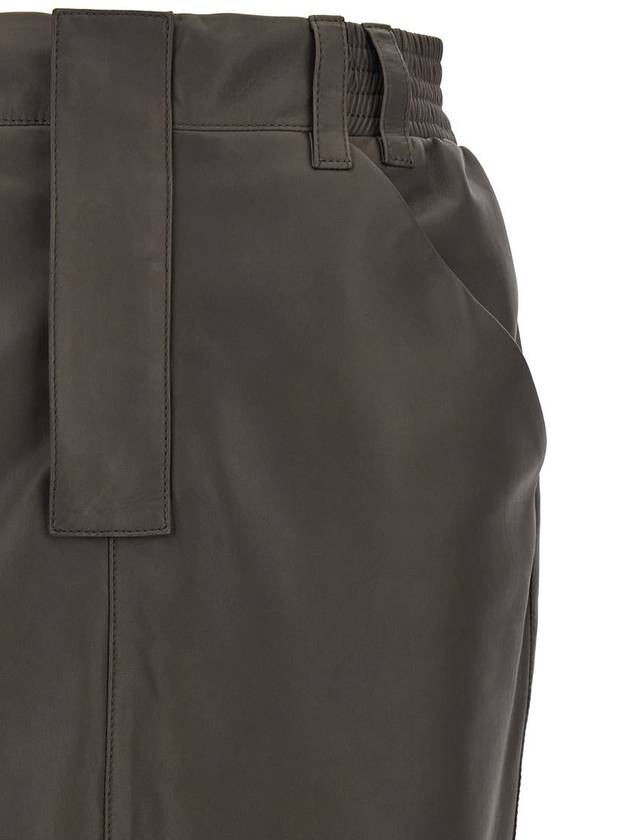 Saint Laurent Saint Laurent Leather Skirt