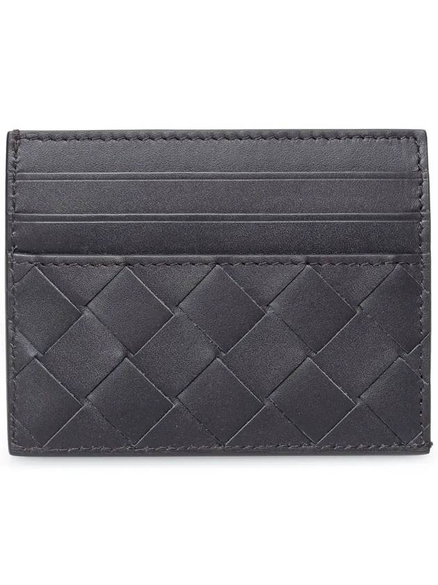 Bottega Veneta Intrecciato Leather Card Wallet Espresso