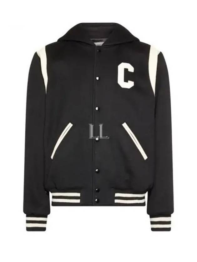 CELINE Teddy Cashmere Wool Hooded Jacket Black
