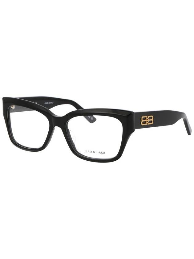 Balenciaga Eyewear BB Logo Square Frame Eyeglasses Black
