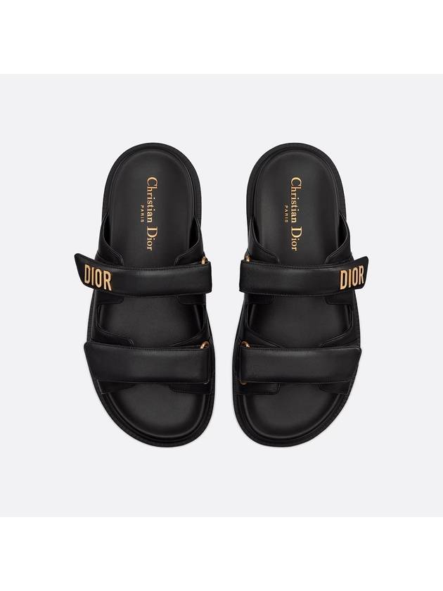 Act Logo Strap Slippers Black Dior