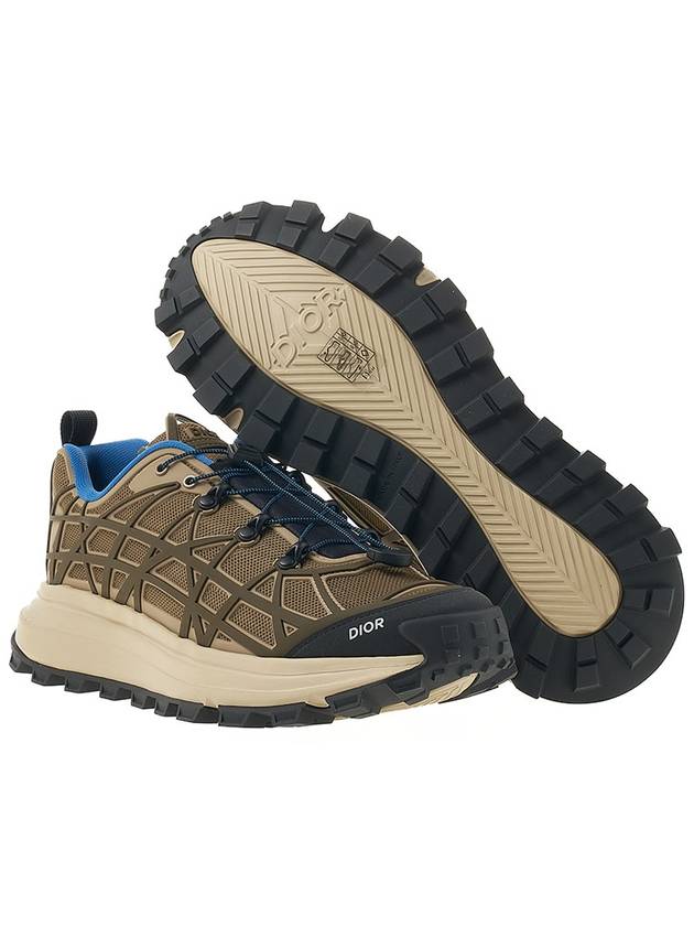 B31 Runner Technical Mesh Rubber Warped Low Top Sneakers Brown Dior