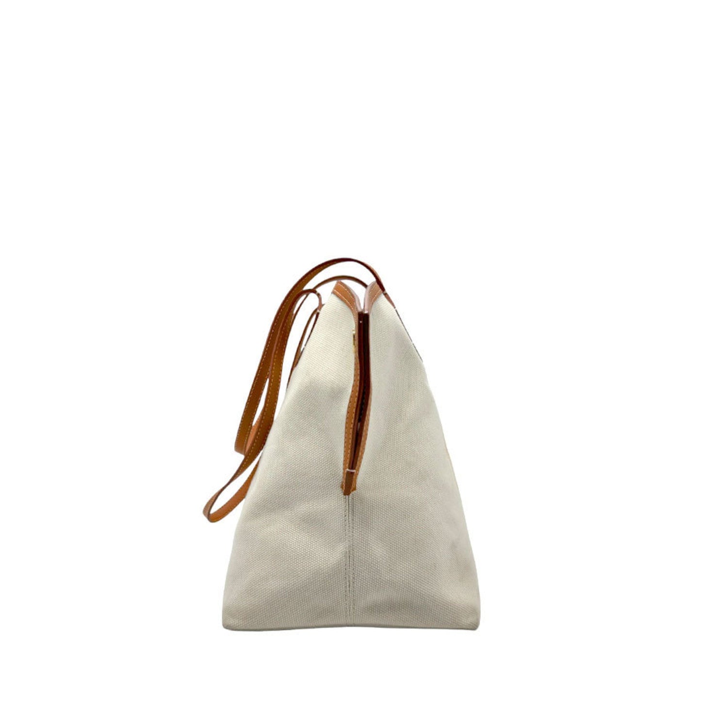 Burberry ivory Canvas Leather Shoulder Bag ()