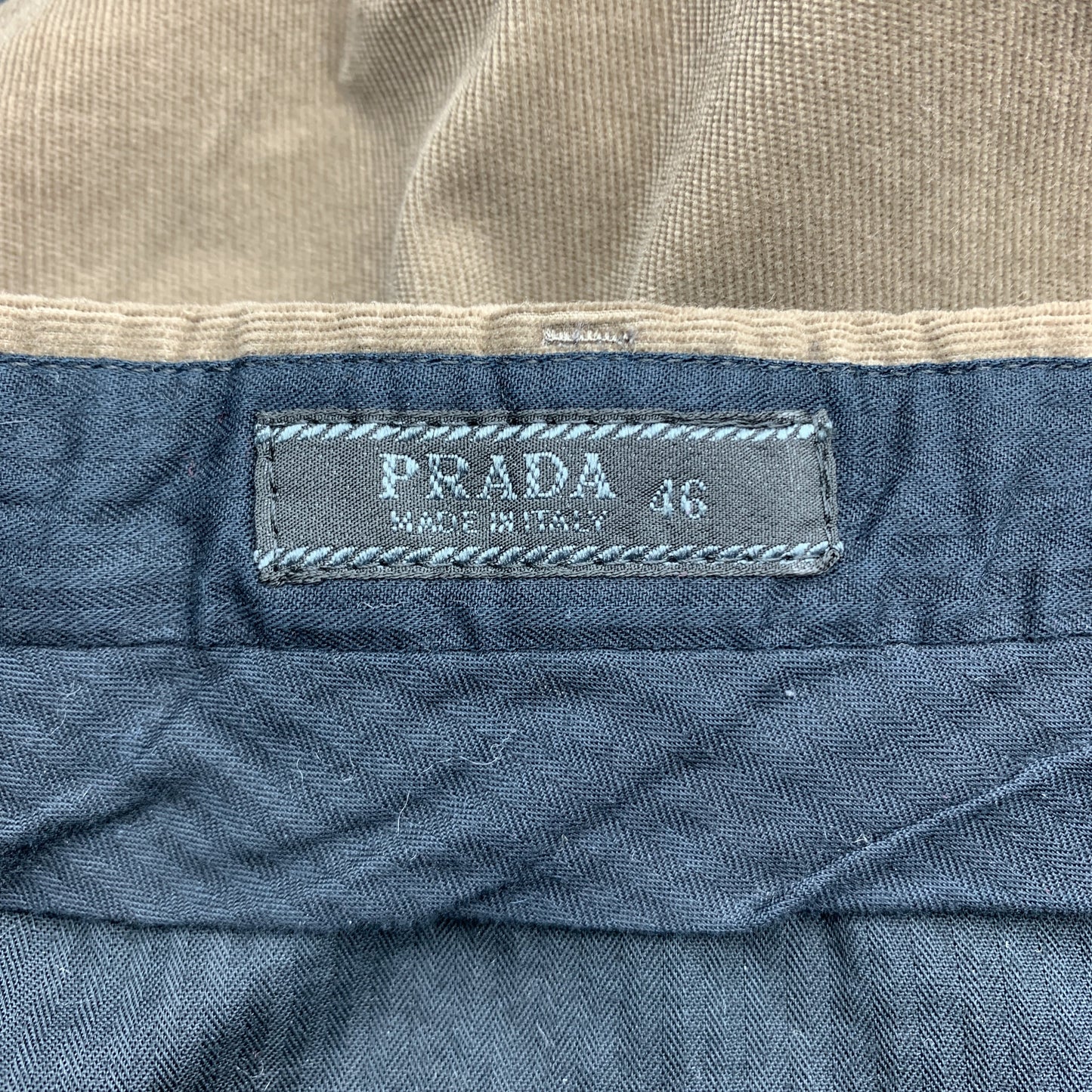 PRADA Size 30 Taupe Corduroy Zip Fly Casual Pants