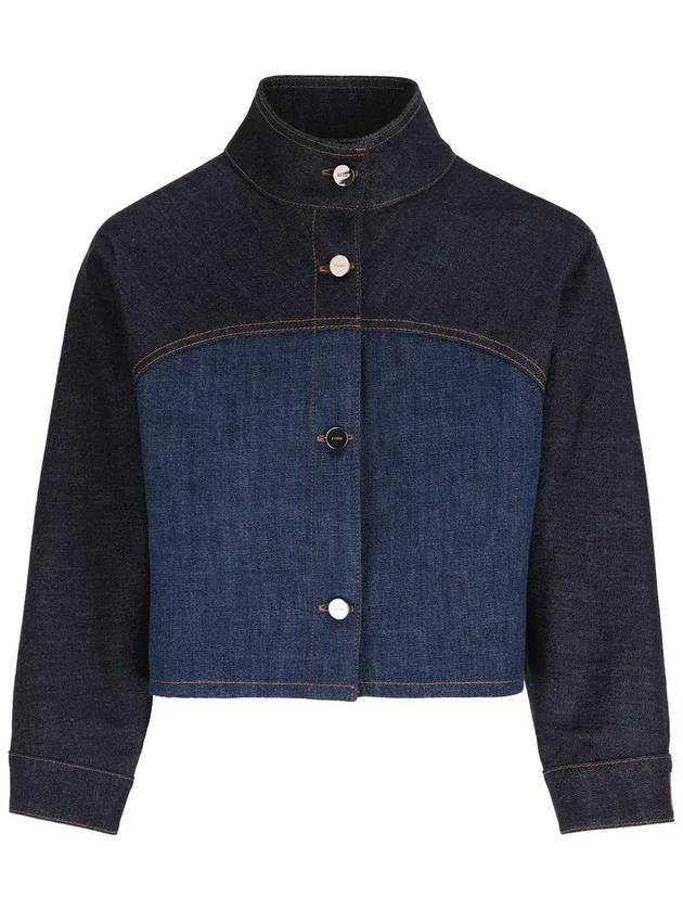 Fendi Fendi paneled cropped denim jacket FLF793AT1A F1PNC