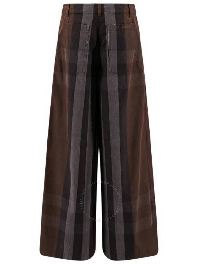 Burberry 23 ss Wide Leg Pants WITH Brown Check Print 8068347A9011 B0650288649