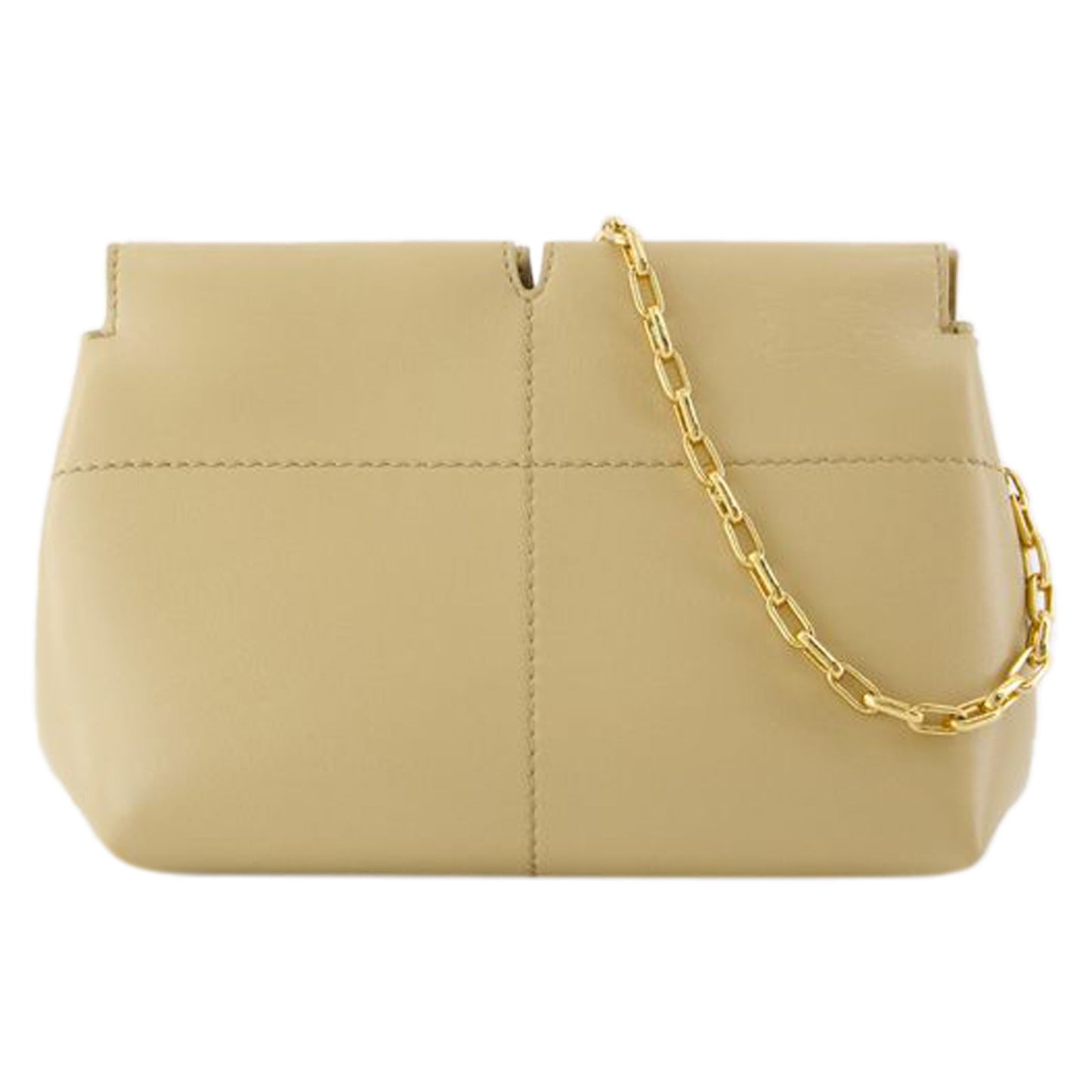 Small Snip Clutch - Burberry - Leather - Beige