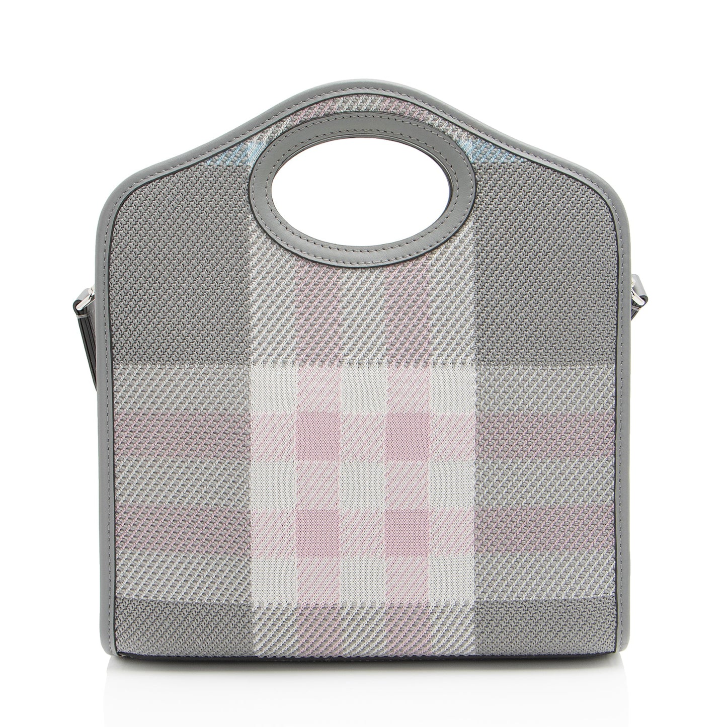 Burberry Calfskin Check Mini Pocket Tote
