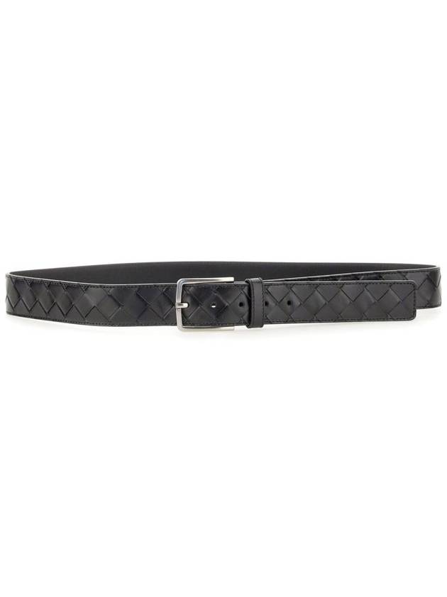 Bottega Veneta Intrecciato Belt Black