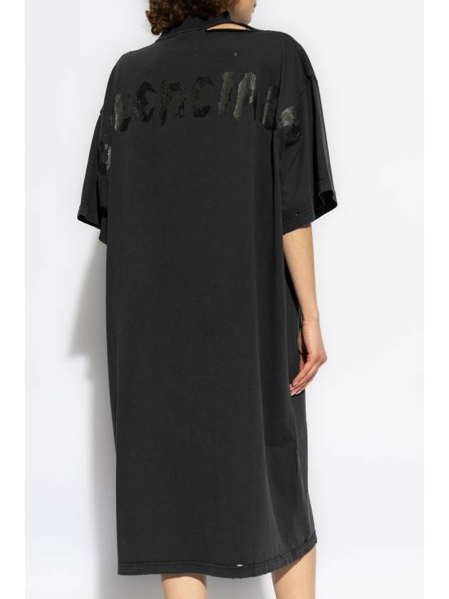 Balenciaga Balenciaga Loose-fitting Dress, Women's, Grey