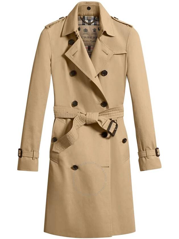 Burberry Burberry The Kensington Long Trench Coat, Brand Size 6 (US Size 4)
