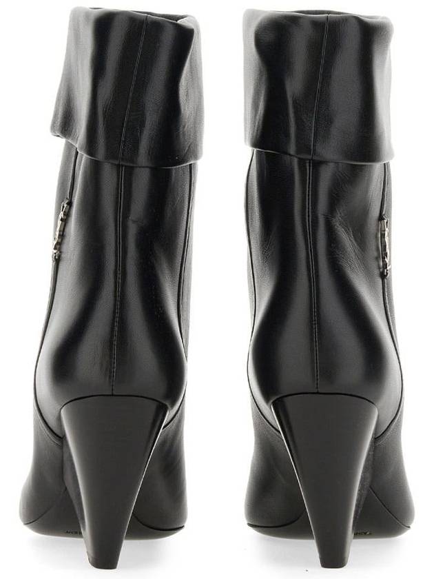 Saint Laurent Nikki Ankle Middle Boots Black