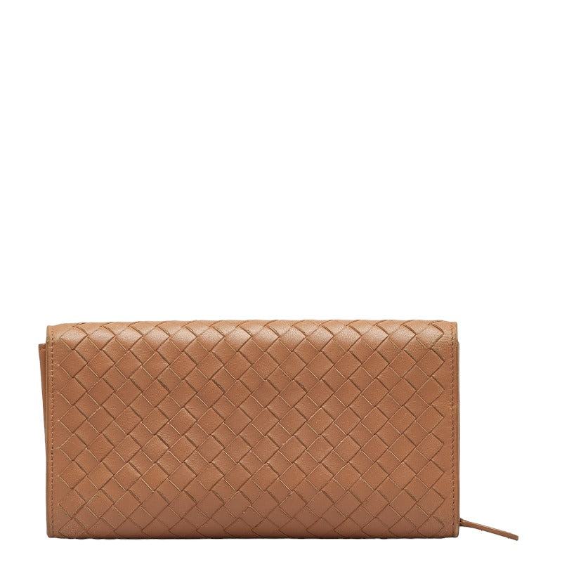 Bottega Veneta Intrecciato Long Wallet in Leather Pink Ladies