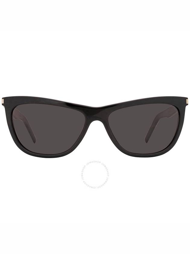Saint Laurent Saint Laurent Dark Grey Cat Eye Ladies Sunglasses SL 515 001 58