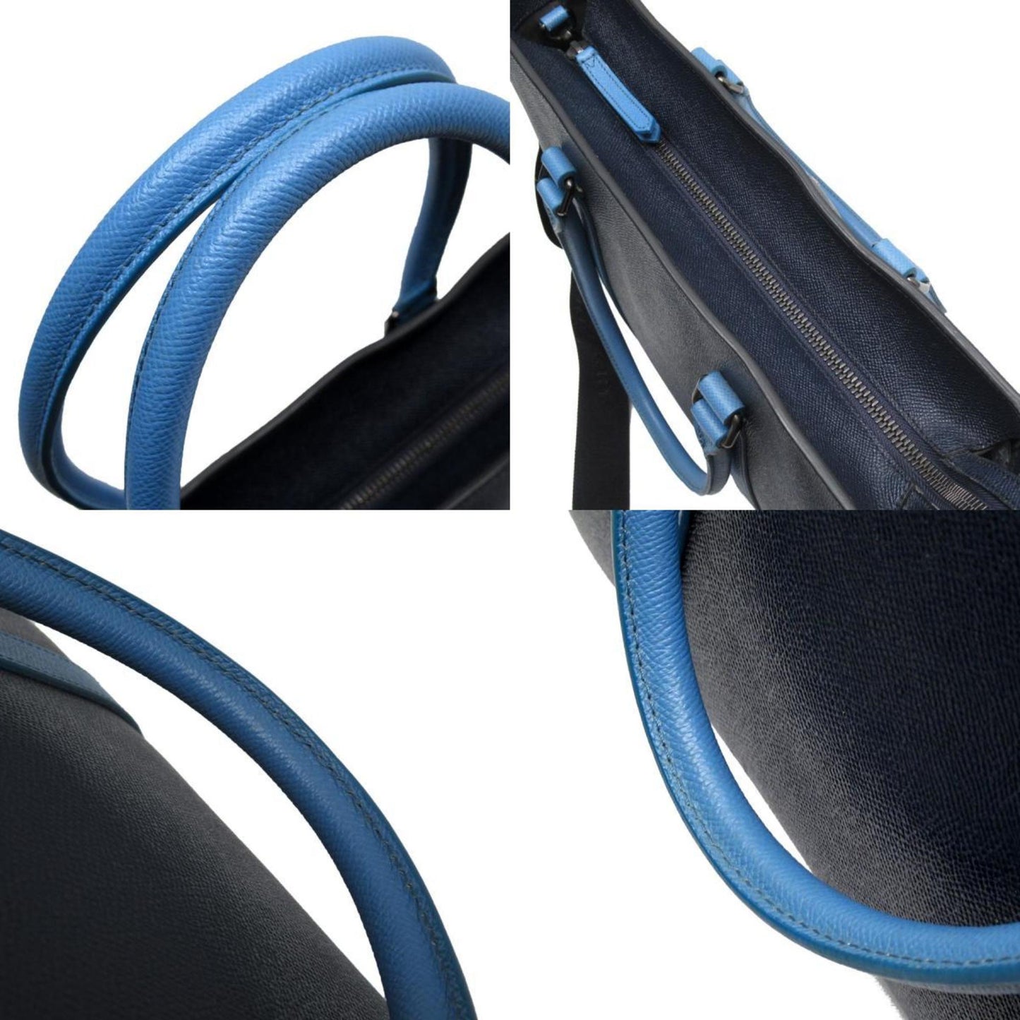 Burberry blue Navy Leather Handbag Shoulder Bag ()