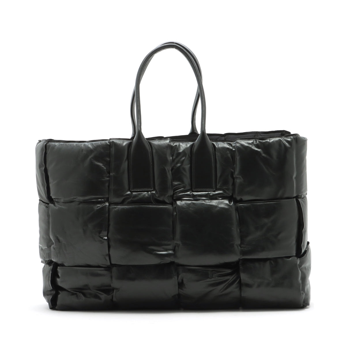 Bottega Veneta Maxine Introduction Padette Leather Tote Bag Black