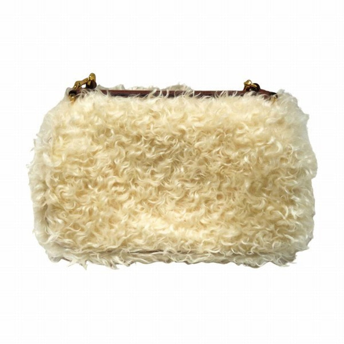 Burberry Mohair Canvas Shoulder Bag ()