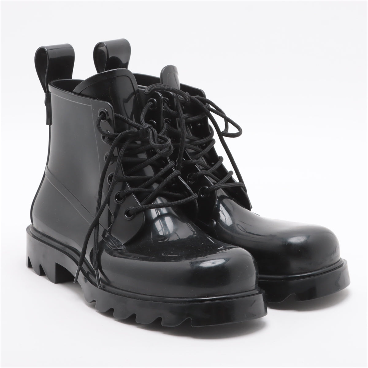 Bottega Veneta Laver Boots 41 Men Black Race Up Replacement Damaged Box Cover