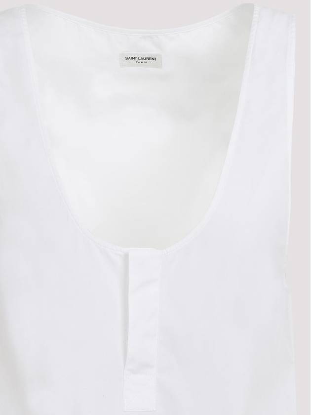 Saint Laurent Semi See-through Henry Tank Top 790074Y227W