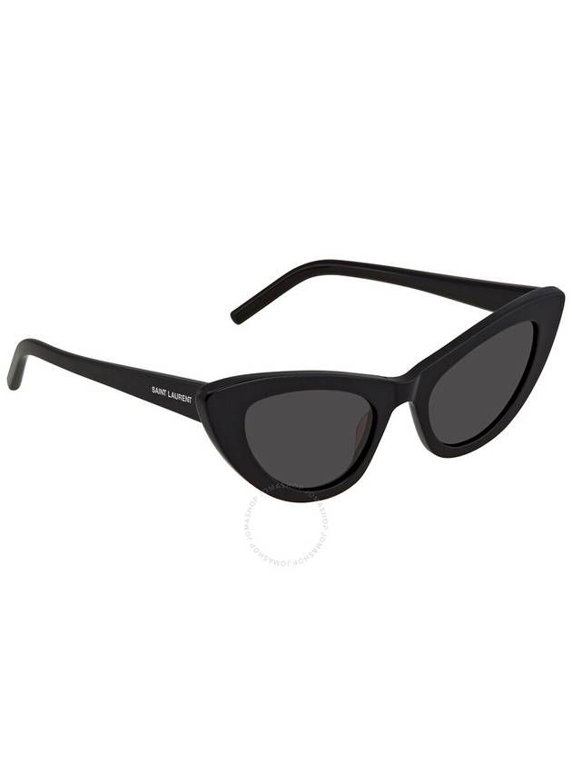 Saint Laurent Saint Laurent Grey Cat Eye Ladies Sunglasses SL 213 LILY 001 52