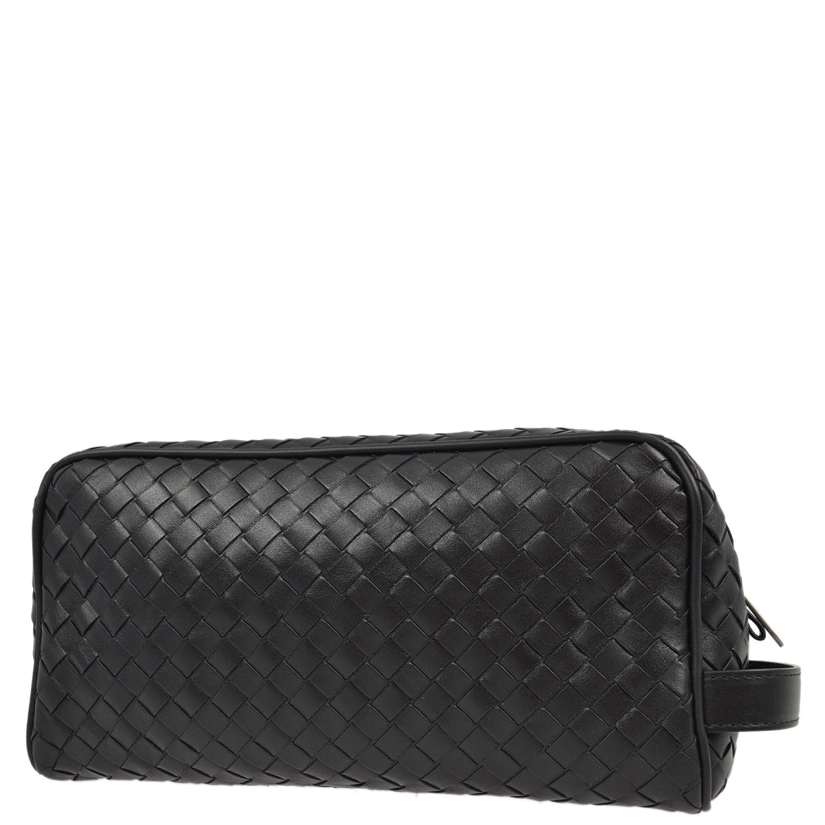 Bottega Veneta Black Intrecciato Pouch Clutch Bag