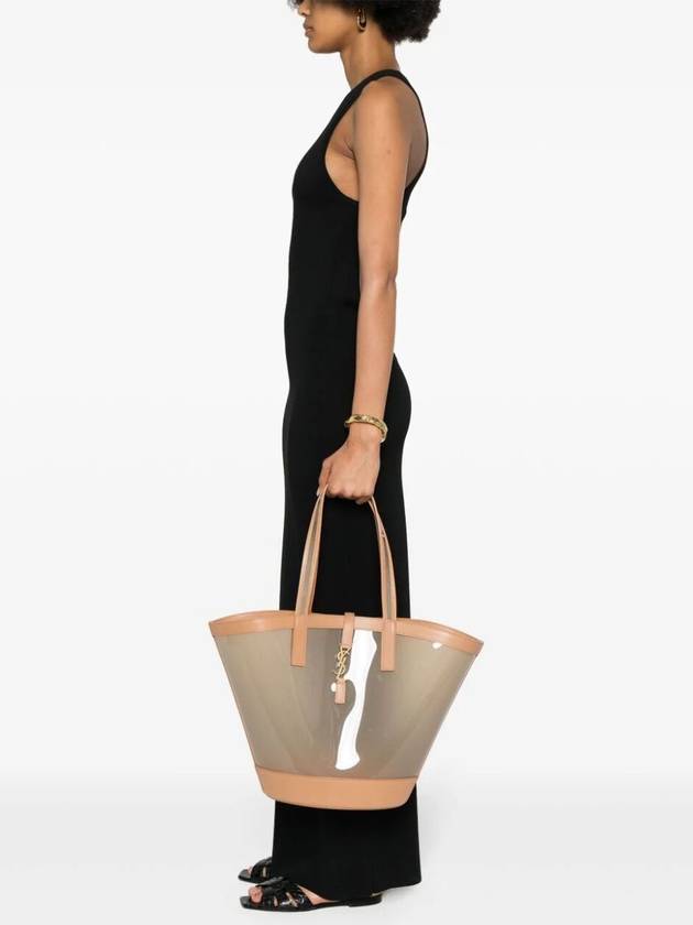 Saint Laurent Panier Medium Tote Bag Oatmilk
