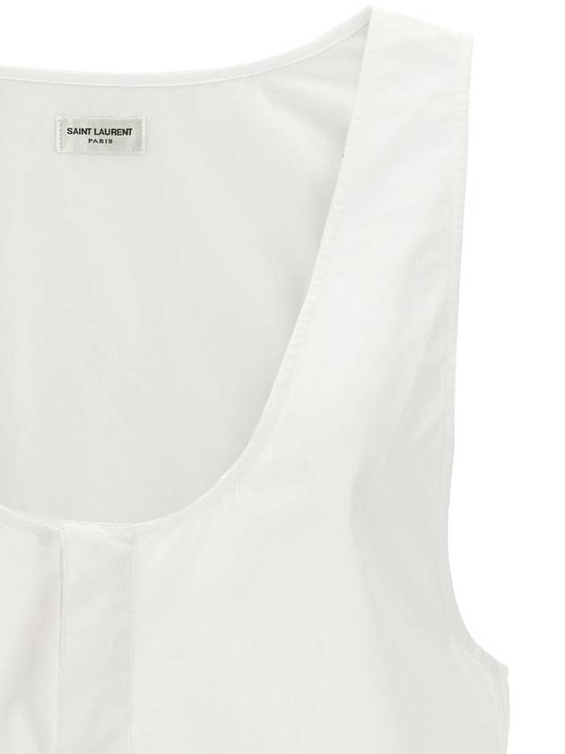 Saint Laurent Semi See-through Henry Tank Top 790074Y227W