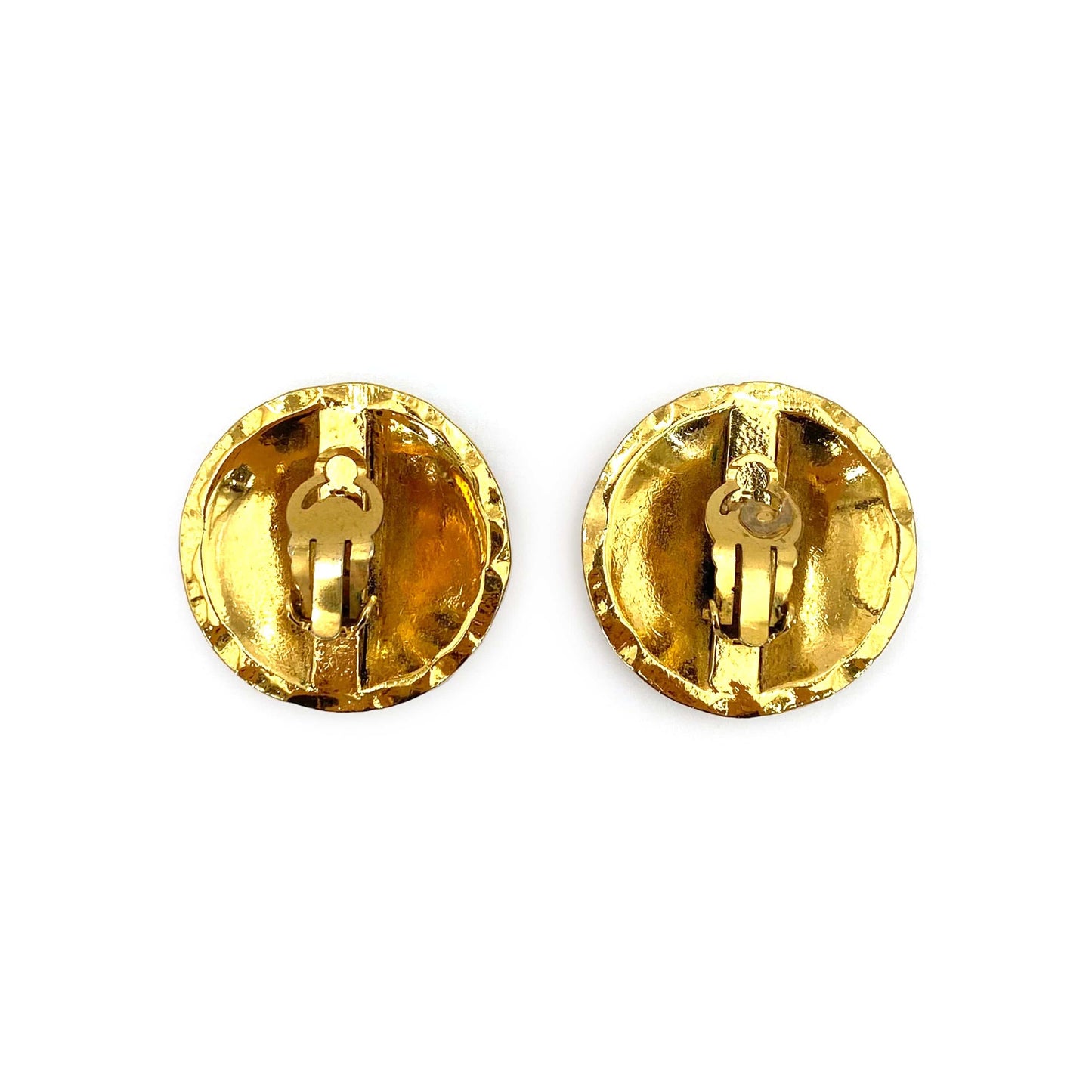 Chanel Vintage Earrings (Clip-On) ROUND COCOMARK ACCESSORY 90241332