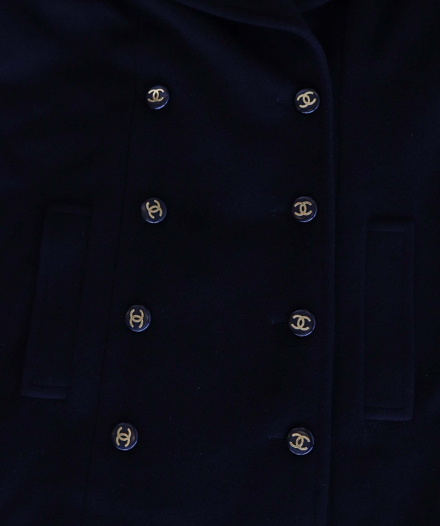 Chanel 93A Cashmere Coat Black DXBK0088
