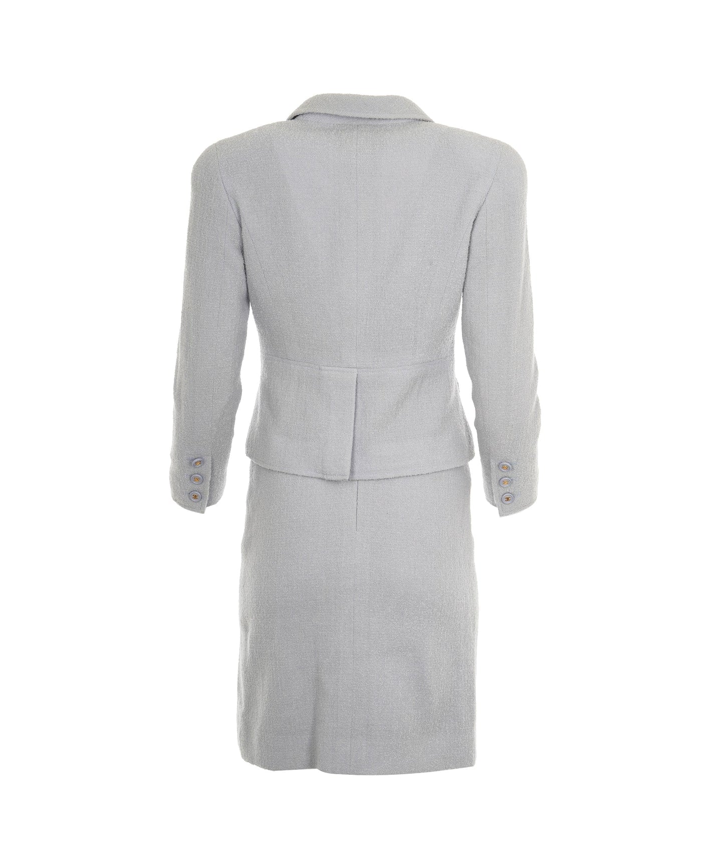 Chanel 97P Blue blazer tweed set AVC2129