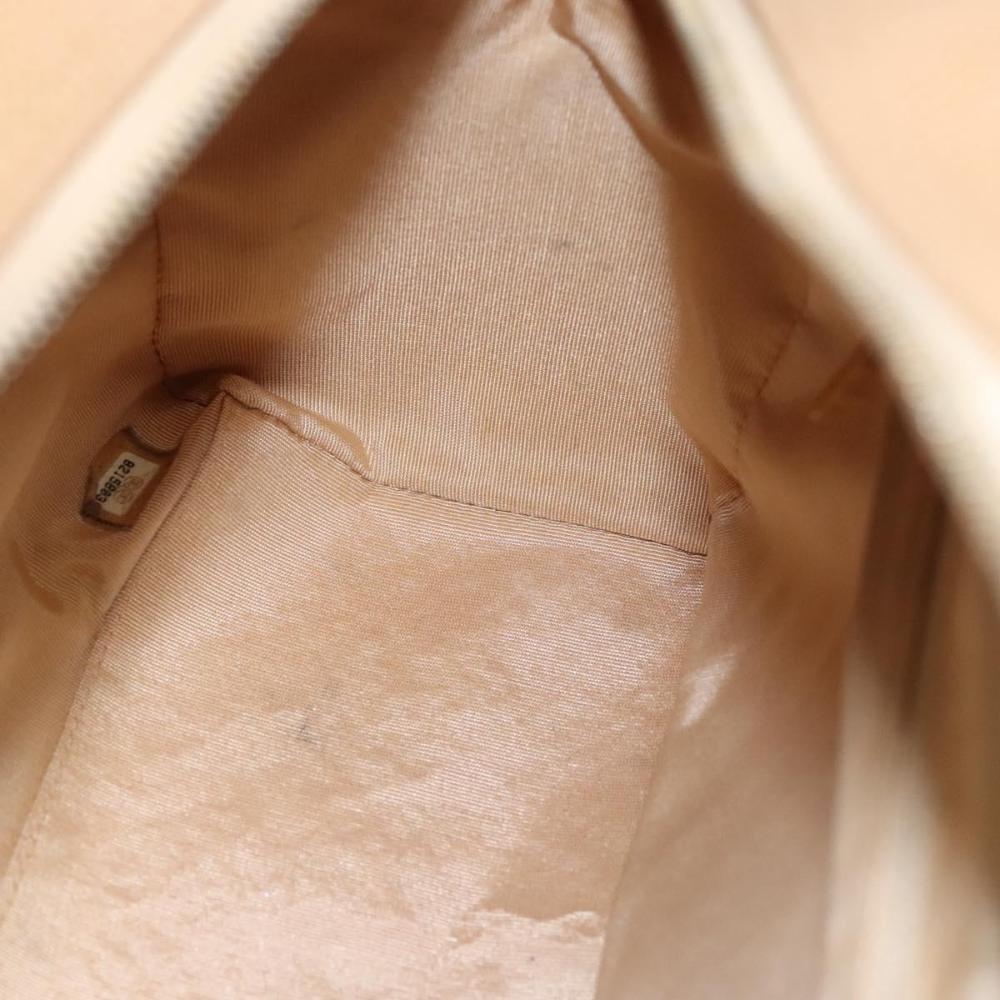 Beige Leather Chanel Handbag