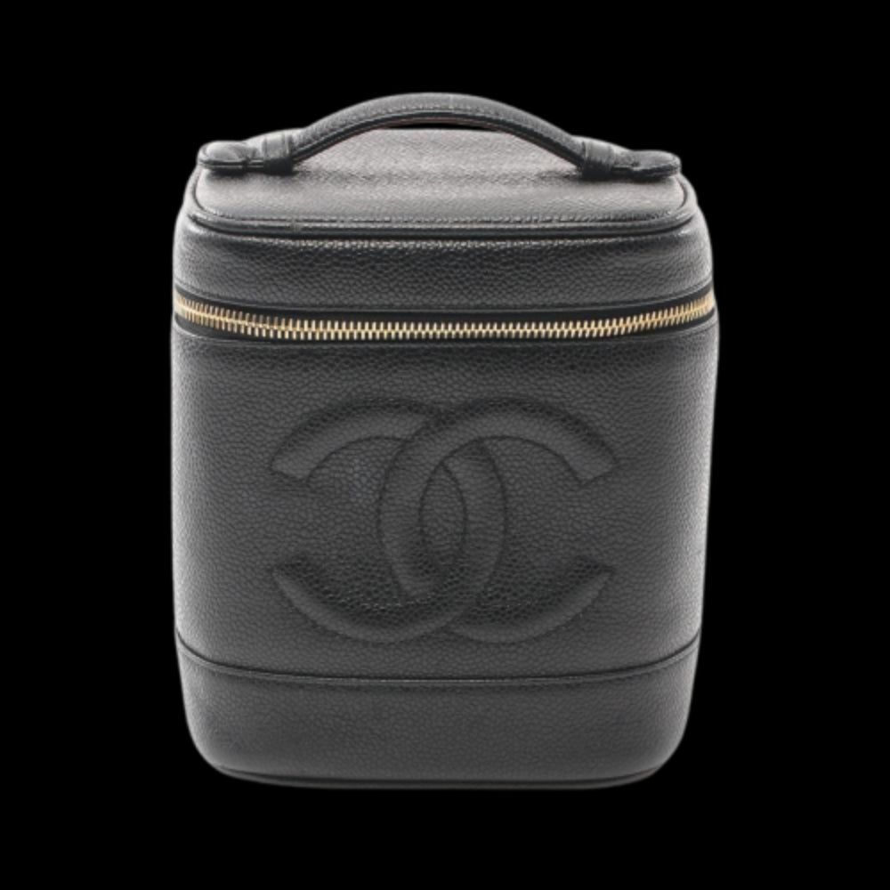 Black Leather Chanel Vanity