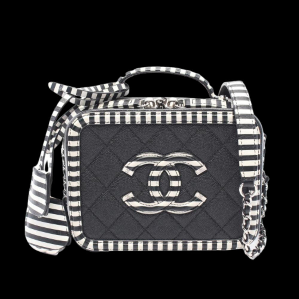 Black Leather Chanel Vanity