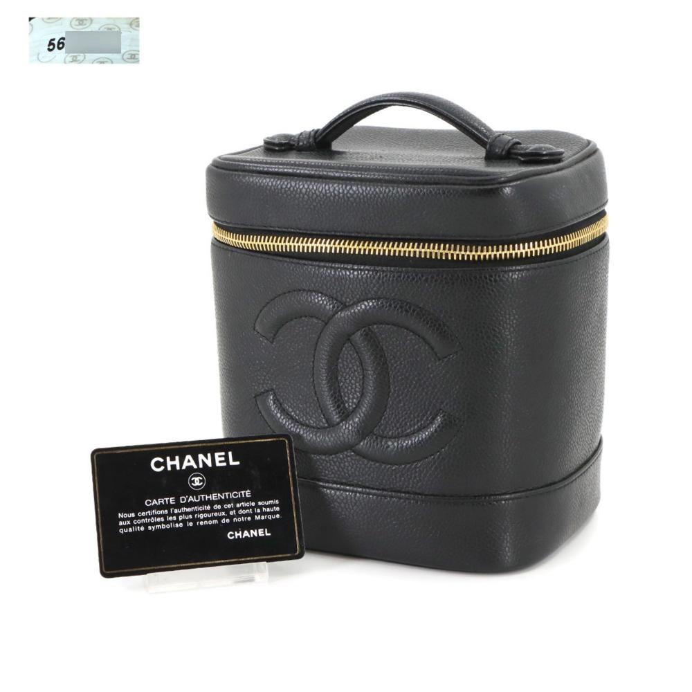 Black Leather Chanel Handbag