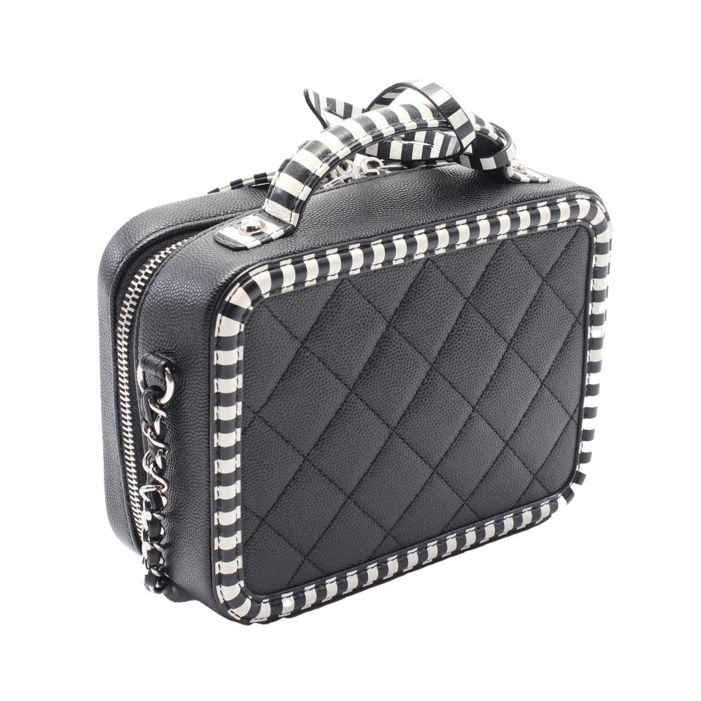 Black Leather Chanel Vanity