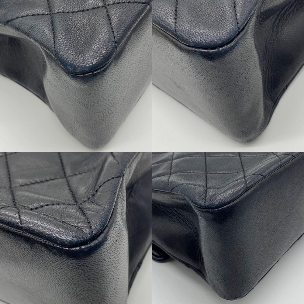 Black Leather Chanel Handbag
