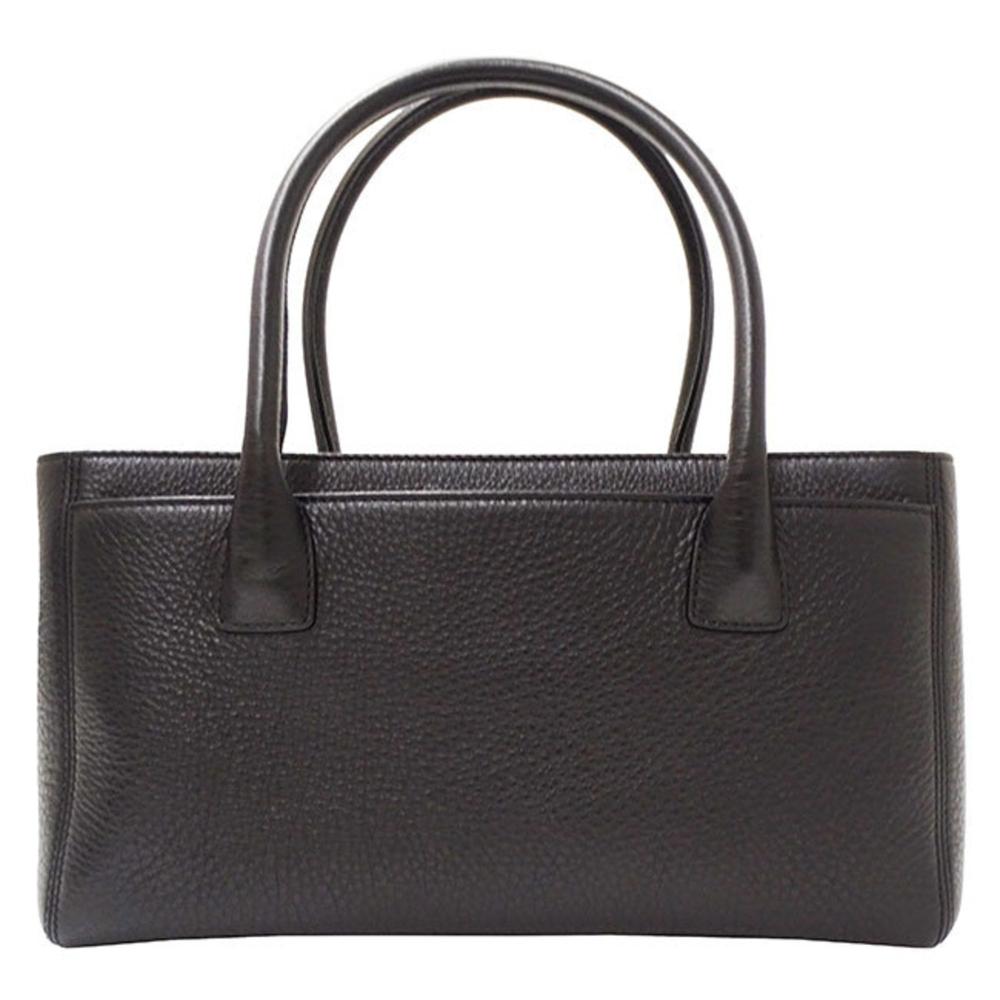 Black Leather Chanel Handbag