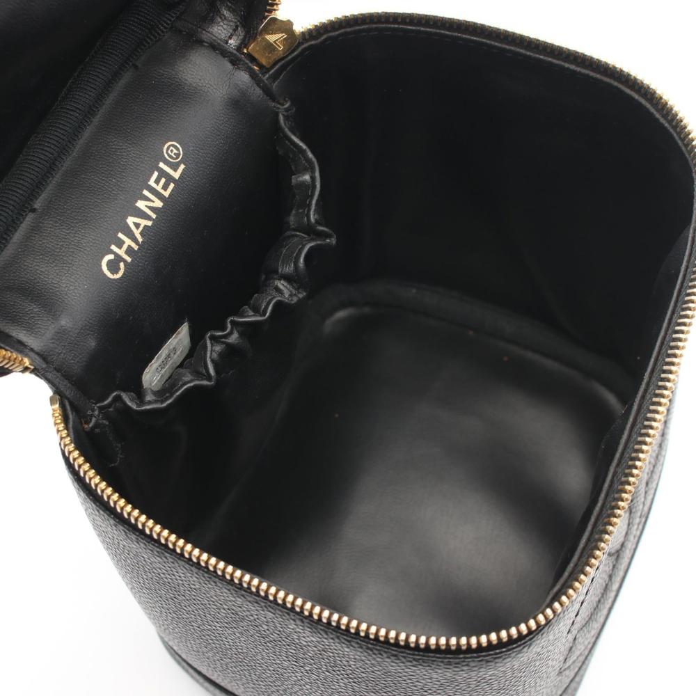 Black Leather Chanel Vanity
