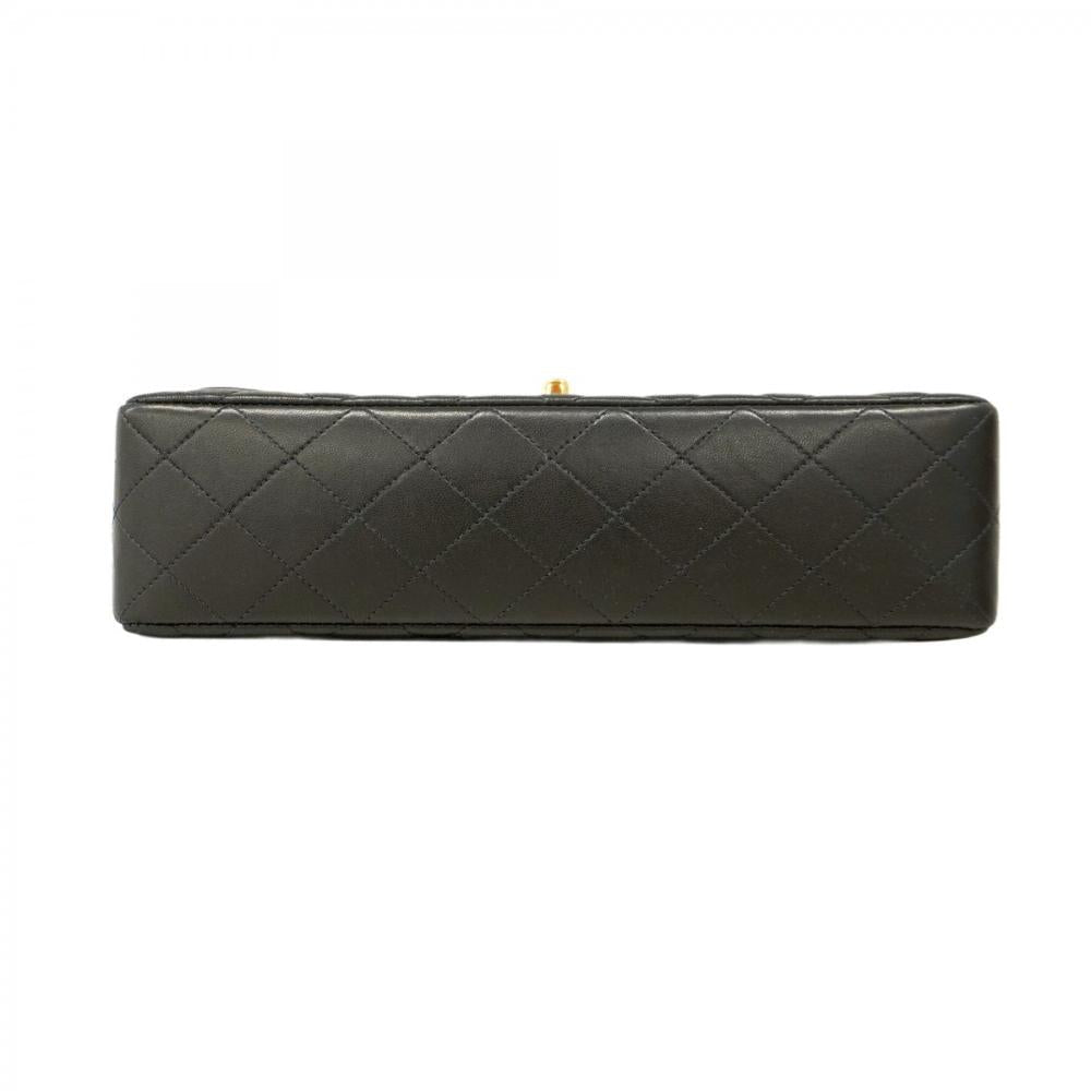 Black Leather Chanel Handbag