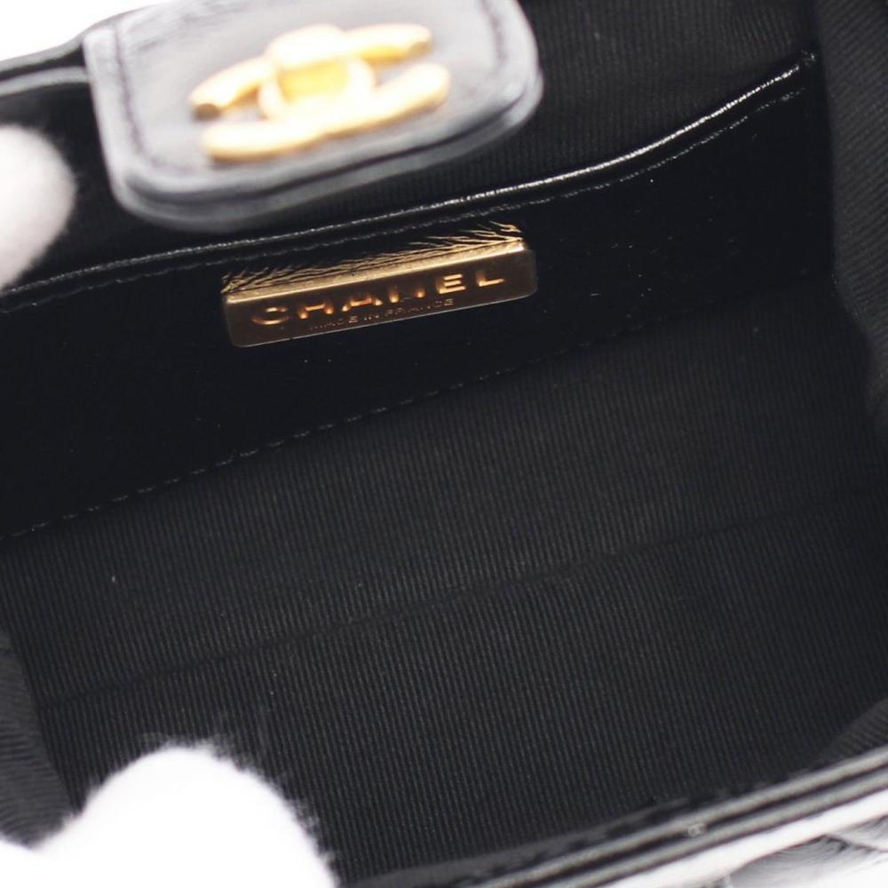 Black Leather Chanel Handbag