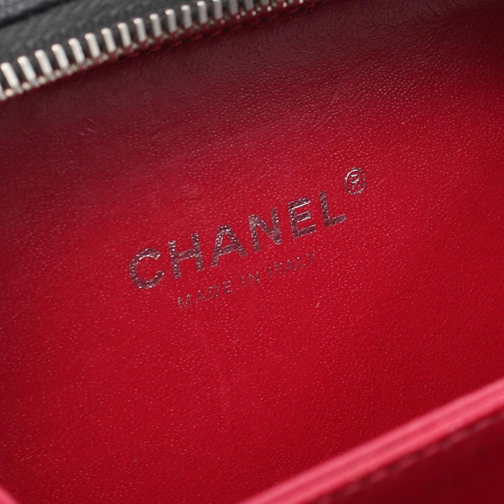 Black Leather Chanel Vanity