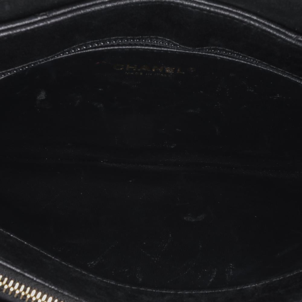Black Leather Chanel Clutch