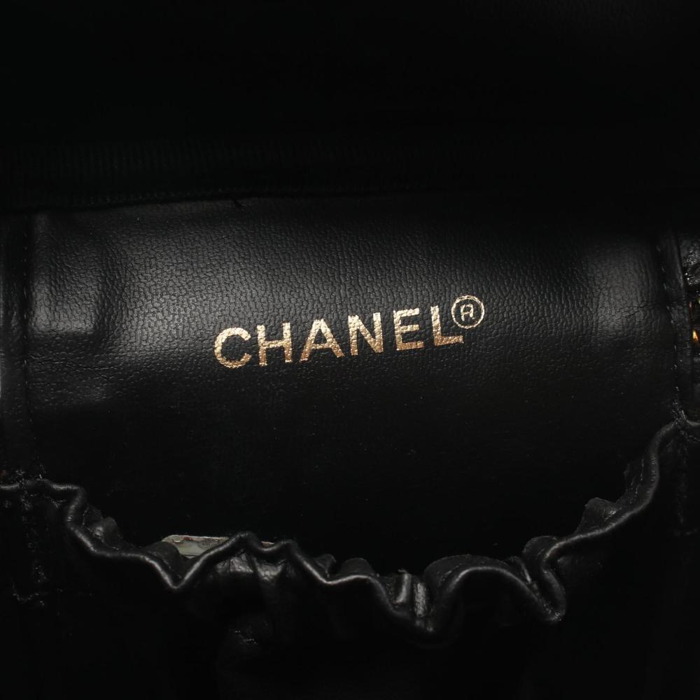 Black Leather Chanel Vanity