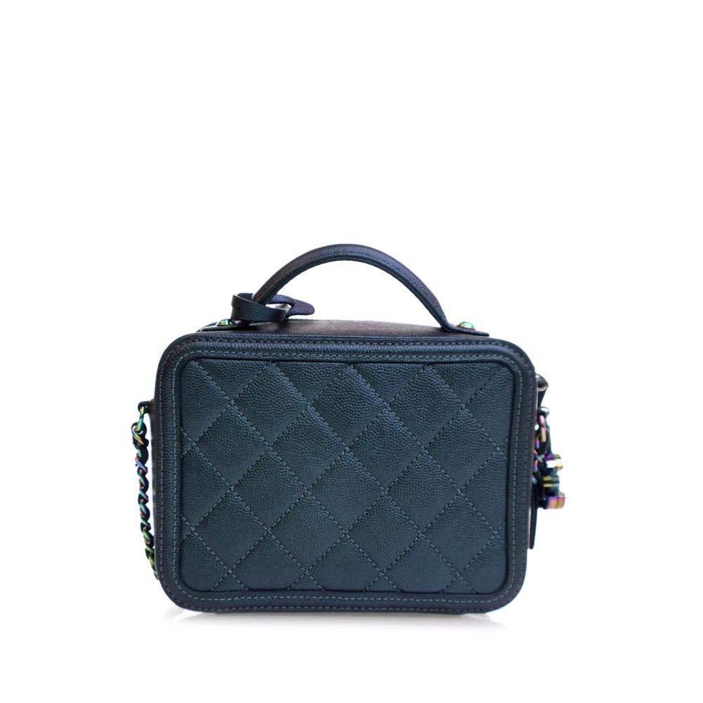 Blue Leather Chanel Vanity