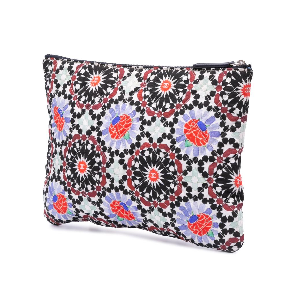 Multicolor Canvas Chanel Clutch