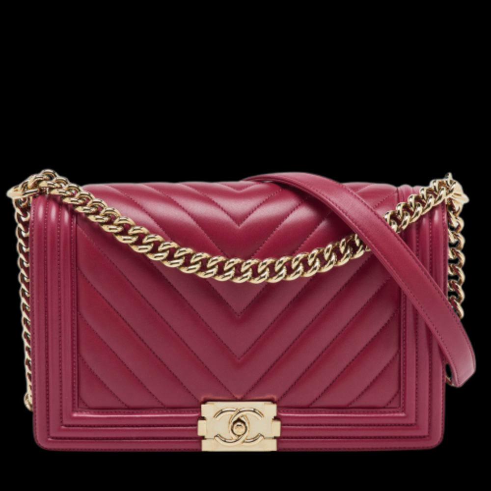 Pink Leather Chanel Flap Bag