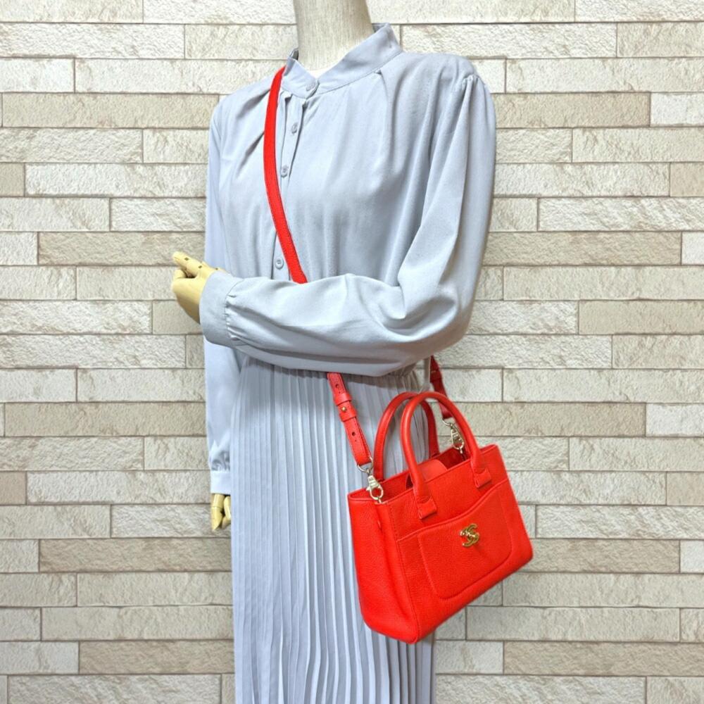 Red Leather Chanel Handbag