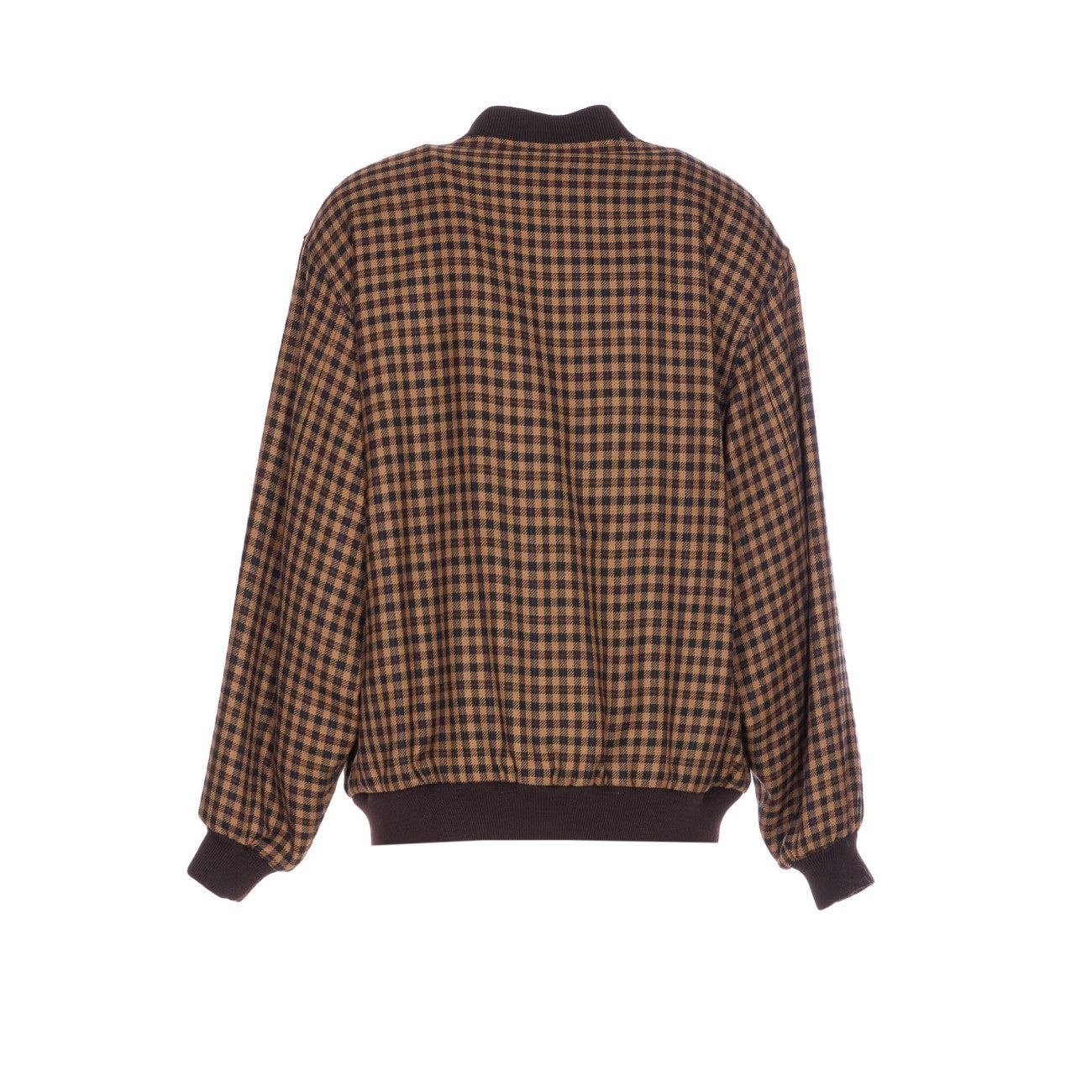 Saint Laurent Women Checked Wool Cassandre Bomber Jacket