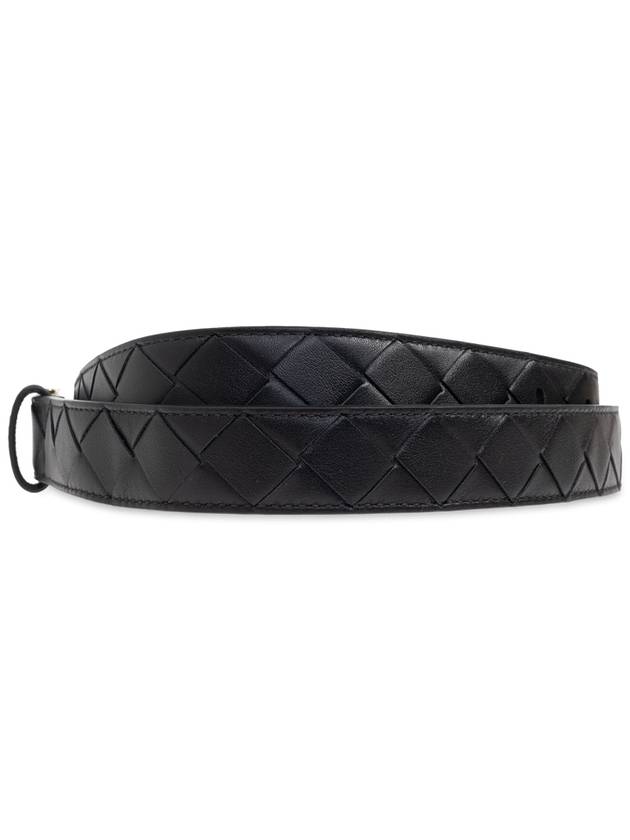 Bottega Veneta Bottega Veneta Leather Belt, Women's, Black